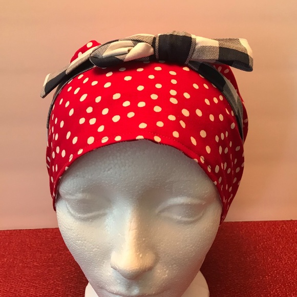 HANDMADE SCRUB CAP/HAT * REVERSIBLE * LONG TIES - Picture 8 of 13